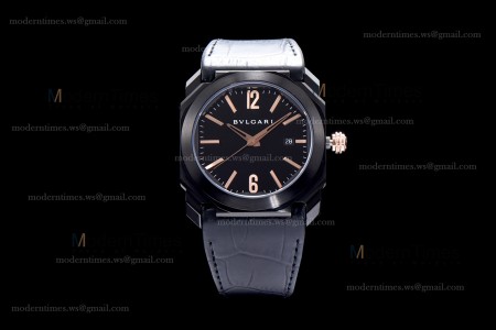 Bvlgari OCTO Series PVD/LE Blk/Blk ZLO Automatic 102581 BGO41BBSVD