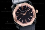 Bvlgari OCTO Series TT/RG PVD/LE Blk/Blk ZLO Automatic 102485 BGO41BBSPGVD