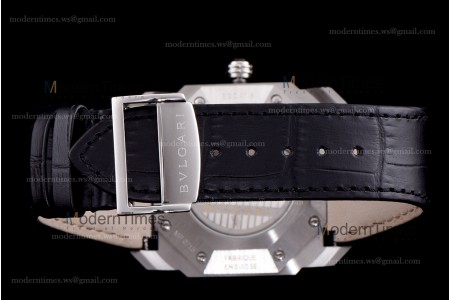 Bvlgari OCTO Series SS/LE Blu/Blk ZLO Automatic 102429 BGO38C3SLD
