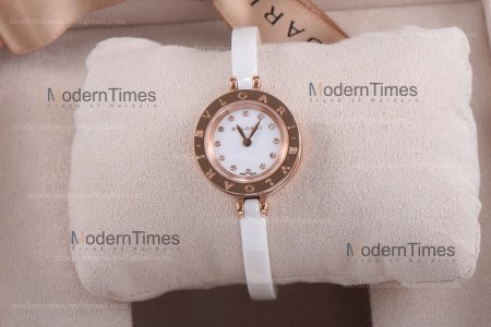 Bvlgari Bzero1 Series Diams RG/LE Wht/Wht ZLO Quartz 102086 BZ23WSCC.M