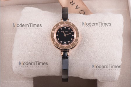 Bvlgari Bzero1 Series Diams RG PVD/PVD Blk ZLO Quartz 102087 BZ23BSGCC/12.M