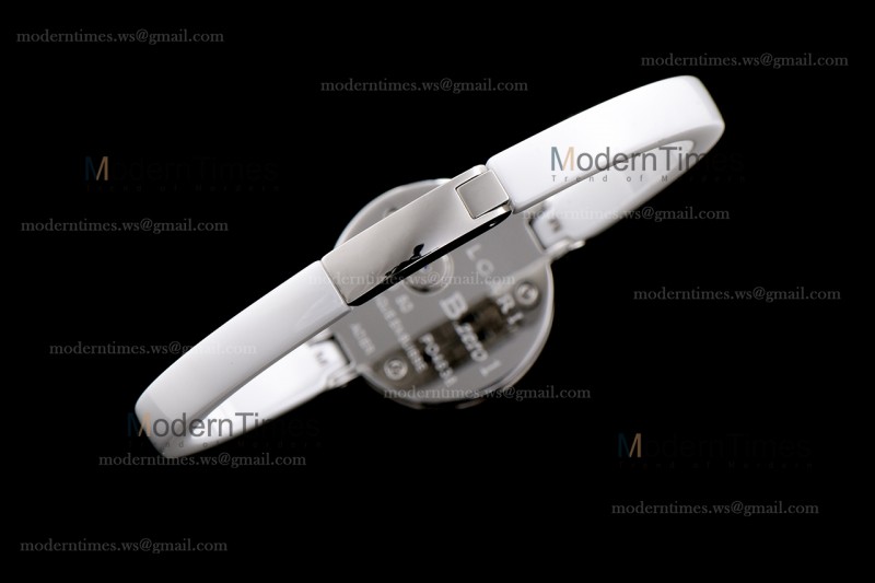 Bvlgari Bzero1 Series Diams SS/LE Wht/Wht ZLO Quartz 102397 BZ23BSDL/12