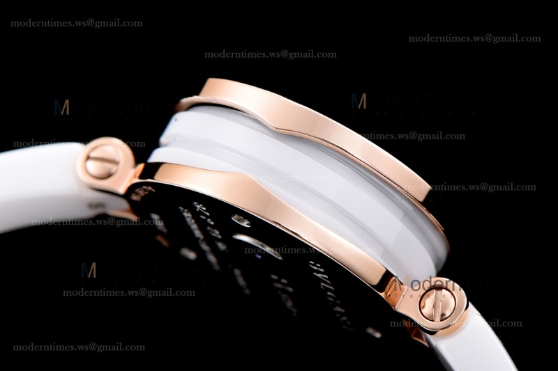 Bvlgari Bzero1 Series Diams RG/LE Wht/Wht ZLO Quartz 102086 BZ23WSCC.M