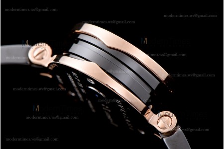 Bvlgari Bzero1 Series Diams RG PVD/PVD Blk ZLO Quartz 102087 BZ23BSGCC/12.M