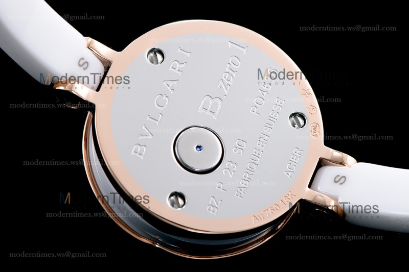 Bvlgari Bzero1 Series Diams RG/LE Wht/Wht ZLO Quartz 102086 BZ23WSCC.M