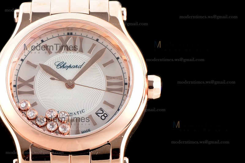 Chopard Happy Diamonds Sapphire RG/RG Wht YFF ASIA2892-2 Automatic 274808-5009