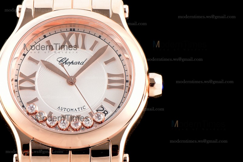 Chopard Happy Diamonds Sapphire RG/RG Wht YFF ASIA2892-2 Automatic 274808-5002