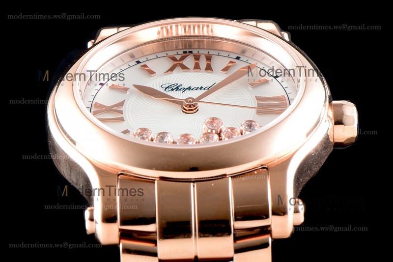 Chopard Happy Diamonds Sapphire RG/RG Wht YFF ASIA2892-2 Automatic 274808-5009