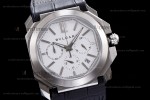Bvlgari OCTO Series SS/LE Wht/Blk ZLO Quartz 102103 BGO41BSLDCH
