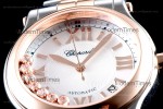 Chopard Happy Diamonds Sapphire RG/RG TT Wht YFF ASIA2892-2 Automatic 278559-6009