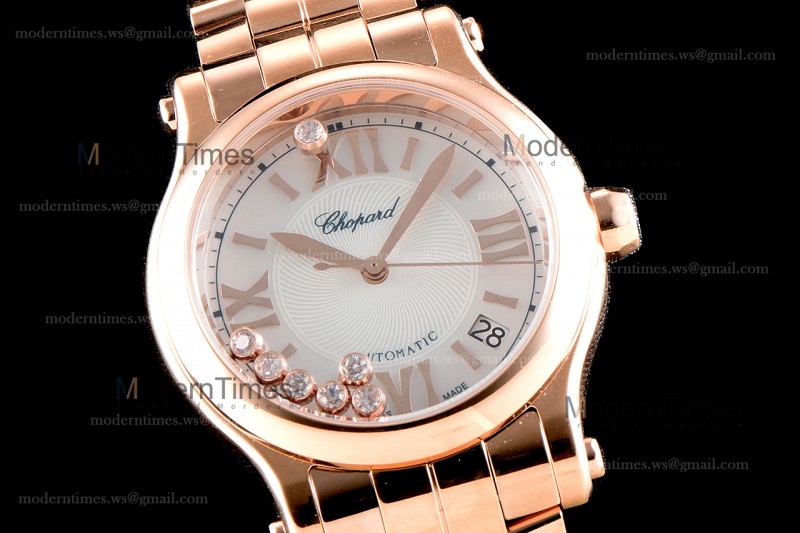 Chopard Happy Diamonds Sapphire RG/RG Wht YFF ASIA2892-2 Automatic 274808-5009