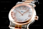 Chopard Happy Diamonds Sapphire RG/RG TT Wht YFF ASIA2892-2 Automatic 278559-6009