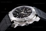 Bvlgari OCTO Series SS/LE Blk/Blk ZLO Quartz 102103 BGO41BSLDCH