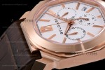 Bvlgari OCTO Series RG/LE Wht/Bro ZLO Quartz 102115 BGOP41BGLDCH