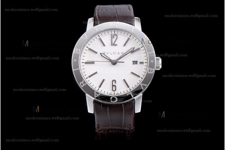 Bvlgari Bvlgari Series SS/LE Wht/Bro  JUN Automatic 102056 BB41WSLD
