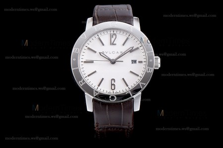 Bvlgari Bvlgari Series SS/LE Wht/Bro  JUN Automatic 102056 BB41WSLD