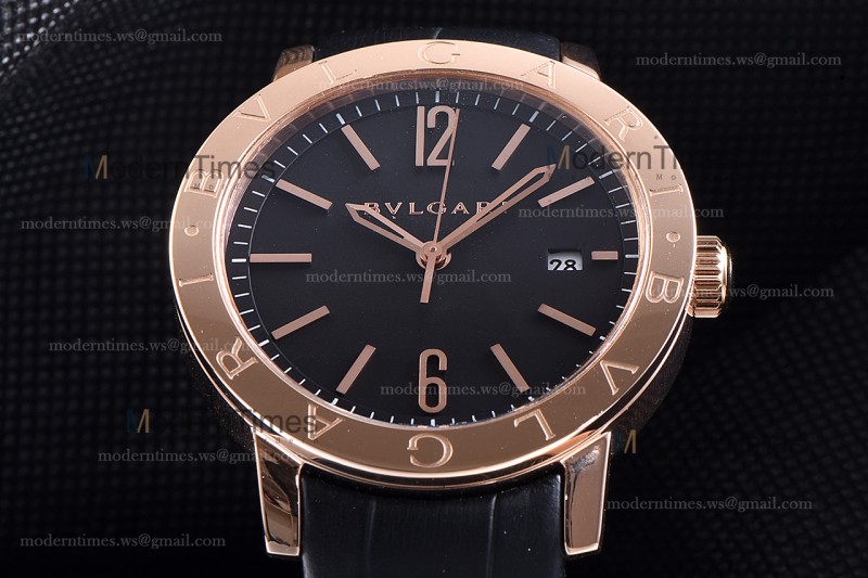 Bvlgari Bvlgari Series RG/LE Blk/Blk  JUN Automatic 102261 BBP39BGLD