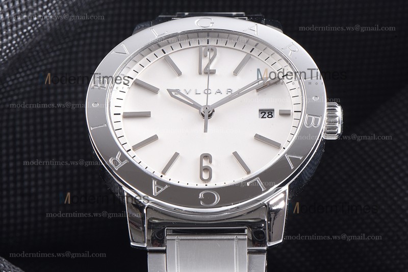 Bvlgari Bvlgari Series SS/SS Wht  JUN Automatic 102110 BB39WSSD