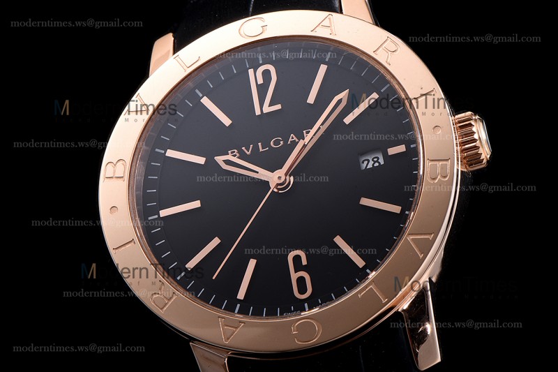 Bvlgari Bvlgari Series RG/LE Blk/Blk  JUN Automatic 102261 BBP39BGLD