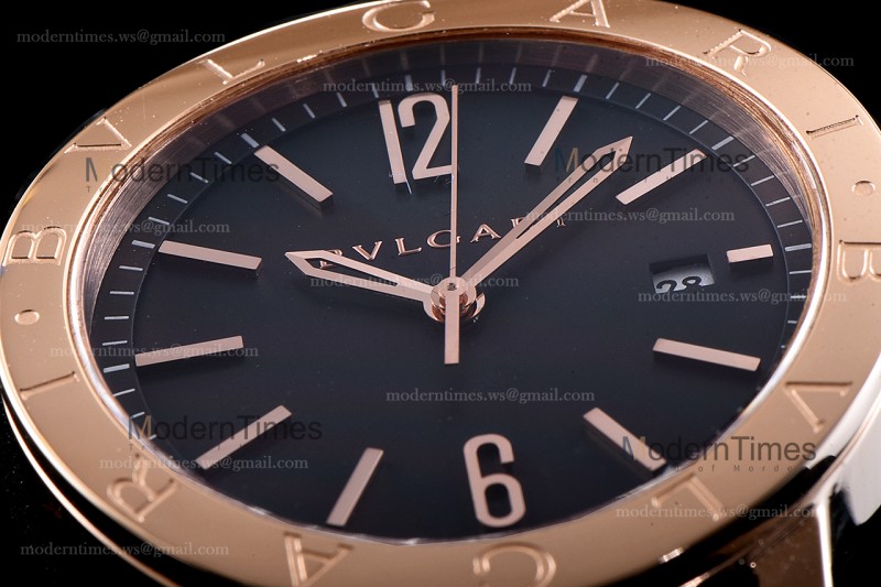 Bvlgari Bvlgari Series RG/LE Blk/Blk  JUN Automatic 102261 BBP39BGLD