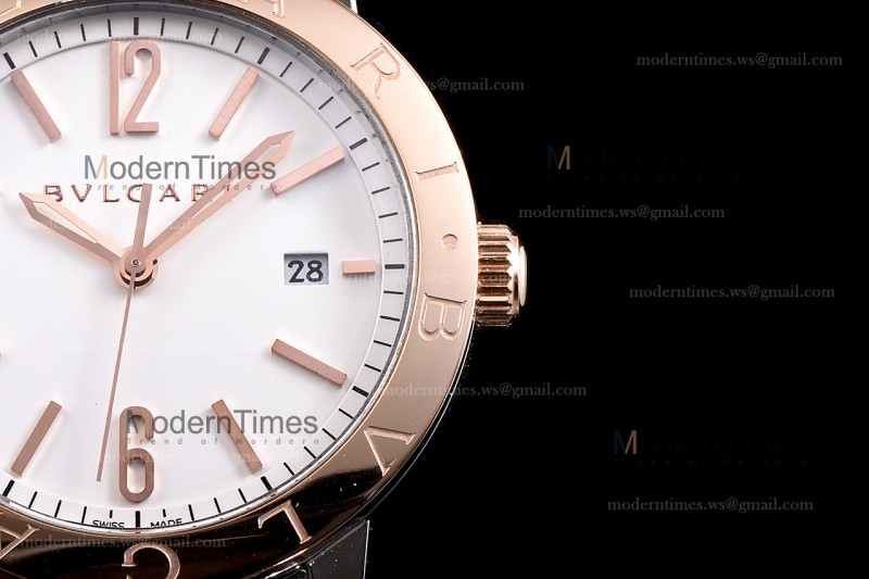 Bvlgari Bvlgari Series RG/RG Wht/TT  JUN Automatic 102053 BB41WSPGD