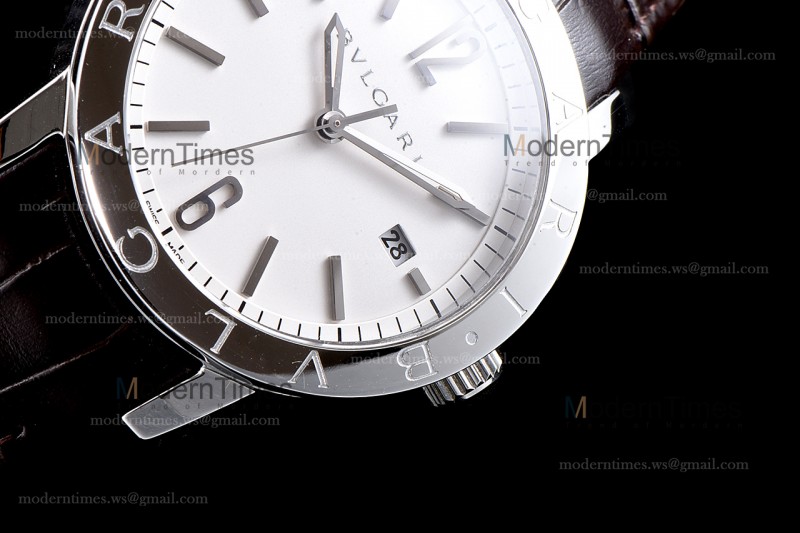 Bvlgari Bvlgari Series SS/LE Wht/Bro  JUN Automatic 102056 BB41WSLD