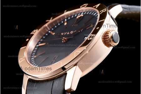 Bvlgari Bvlgari Series RG/LE Blk/Blk  JUN Automatic 102261 BBP39BGLD