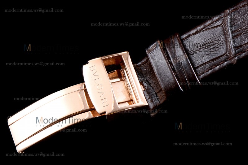 Bvlgari Bvlgari Series RG/LE Wht/Bro  JUN Automatic 101869 BBP39WGLD