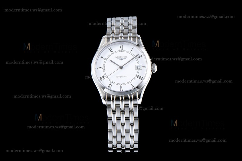Longines Conquest Classic Series SS/SS Wht TWF Automatic L4.898.4.11.6