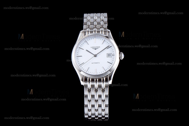 Longines Conquest Classic Series SS/SS Wht TWF Automatic L4.898.4.12.6