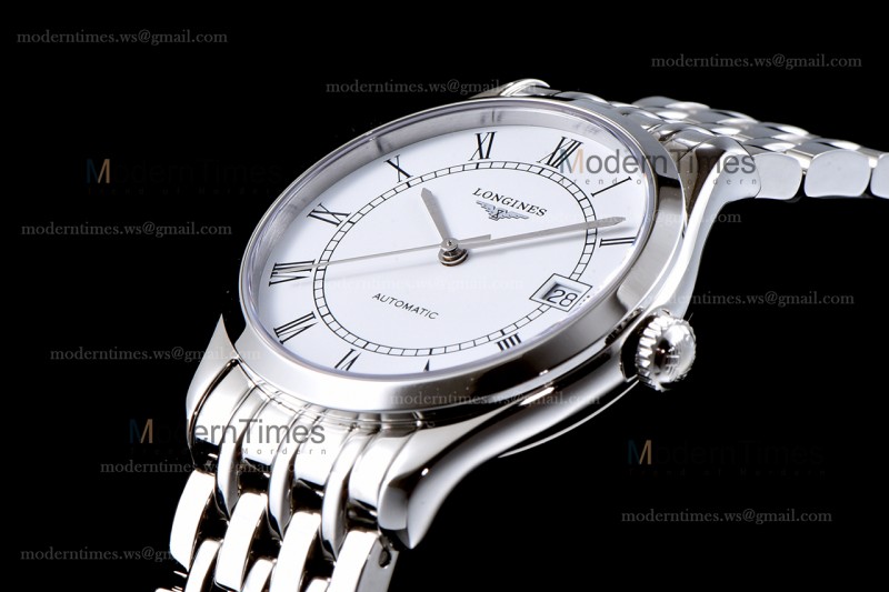 Longines Conquest Classic Series SS/SS Wht TWF Automatic L4.898.4.11.6