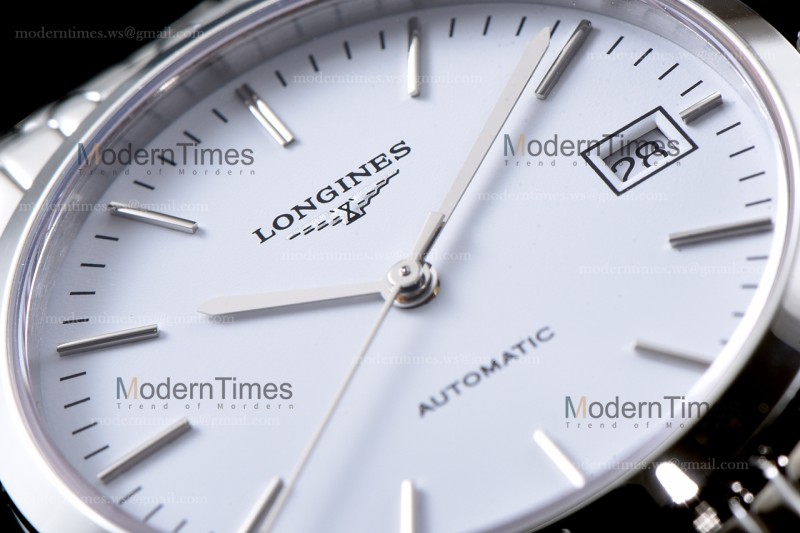 Longines Conquest Classic Series SS/SS Wht TWF Automatic L4.898.4.12.6