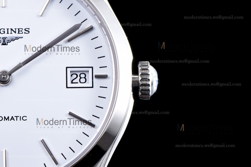 Longines Conquest Classic Series SS/SS Wht TWF Automatic L4.898.4.12.6