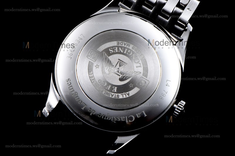 Longines Conquest Classic Series SS/SS Wht TWF Automatic L4.898.4.11.6