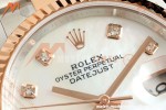 Rolex - Datejust 126231 36mm Oys Flt 904L RG/SS Wht/MOP/Dia ARF SH3235