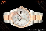 Rolex - Datejust 126231 36mm Oys Flt 904L RG/SS Wht/MOP/Dia ARF SH3235