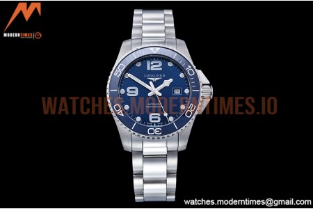 Longines - HydroConquest Mens 43mm SS/SS Blue XF A2892