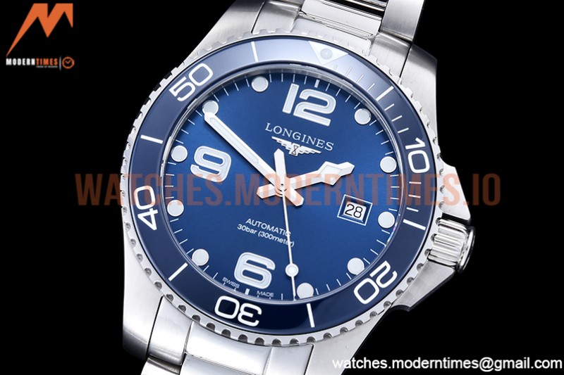 Longines - HydroConquest Mens 43mm SS/SS Blue XF A2892