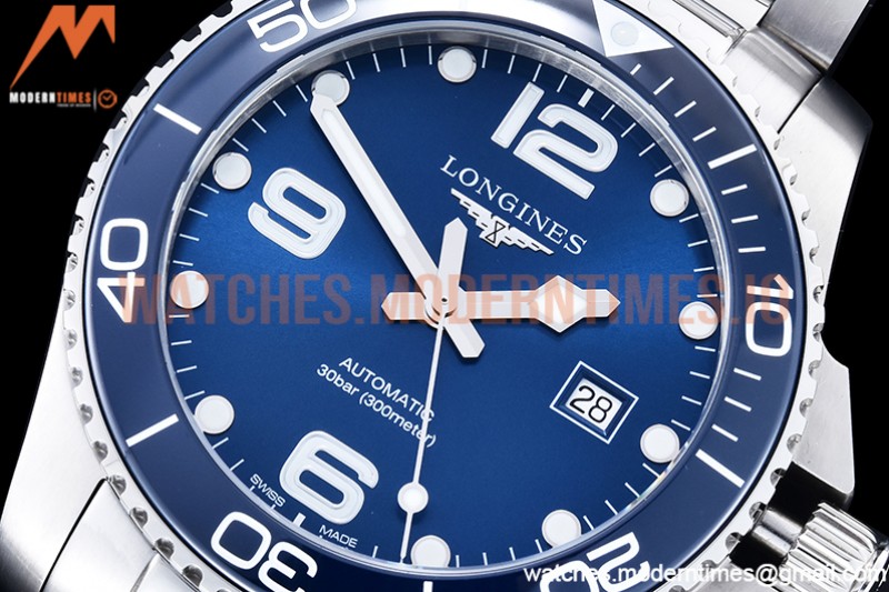 Longines - HydroConquest Mens 43mm SS/SS Blue XF A2892