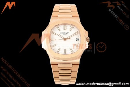 Patek Philippe - Nautilus Automatic Gain Weight 40mm 5711 RG/RG White DDF DD324