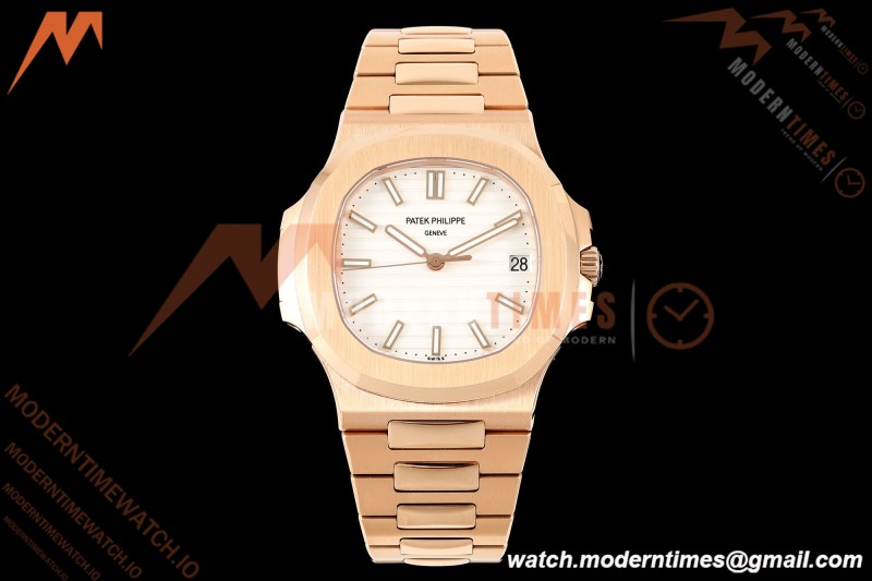 Patek Philippe - Nautilus Automatic Gain Weight 40mm 5711 RG/RG White DDF DD324