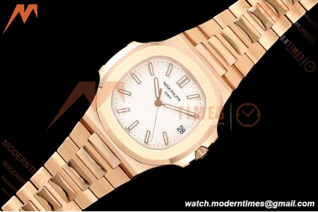 Patek Philippe - Nautilus Automatic Gain Weight 40mm 5711 RG/RG White DDF DD324 | 파텍 필립 - 노틸러스 오토매틱 게인 웨이트 40mm 5711 RG/RG 화이트 DDF DD324