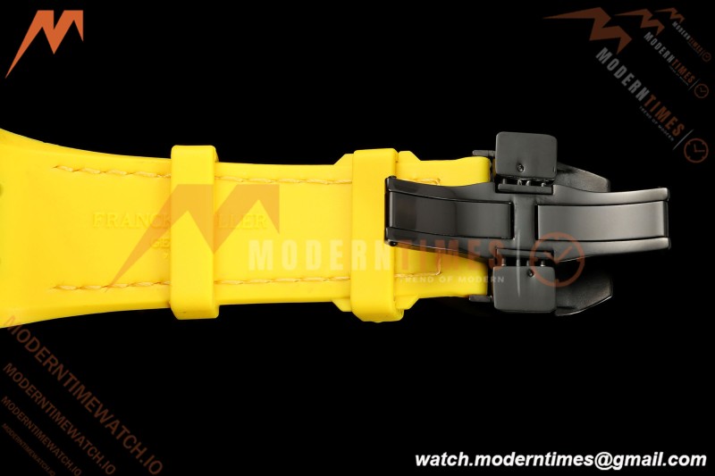 Franck Muller - Vanguard V45 Black PVD/NY Orange Leather Strap ABF A2824