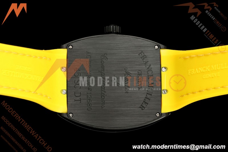 Franck Muller - Vanguard V45 Black PVD/NY Orange Leather Strap ABF A2824