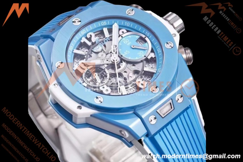 Hublot - Big Bang Unico 42mm Sky Blue Ceramic CER/RU Blu/Ske BBF A1280