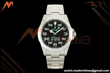 Rolex - AirKing 126900 40mm 904L SS/SS Black VF DD3230