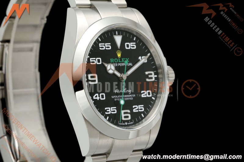 Rolex - AirKing 126900 40mm 904L SS/SS Black VF DD3230 | 롤렉스 - 에어킹 126900 40mm 904L 스테인리스 스틸/스테인리스 스틸 블랙 VF DD3230