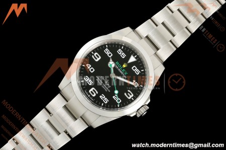 Rolex - AirKing 126900 40mm 904L SS/SS Black VF DD3230