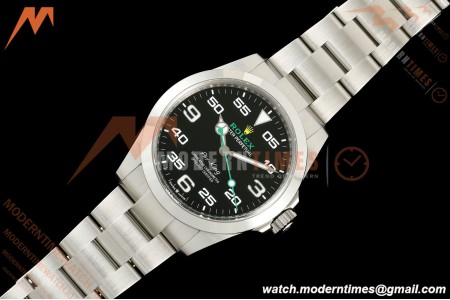 Rolex - AirKing 126900 40mm 904L SS/SS Black VF DD3230