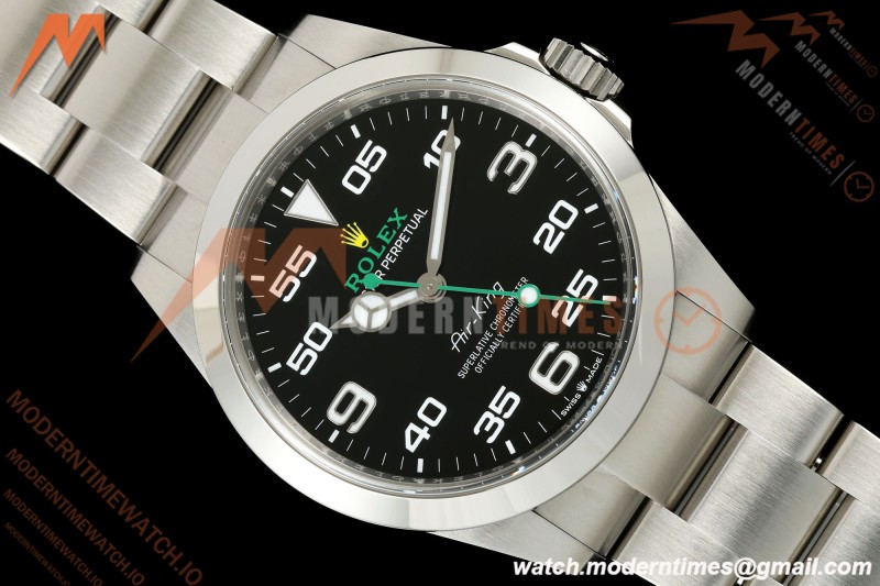 Rolex - AirKing 126900 40mm 904L SS/SS Black VF DD3230 | 롤렉스 - 에어킹 126900 40mm 904L 스테인리스 스틸/스테인리스 스틸 블랙 VF DD3230